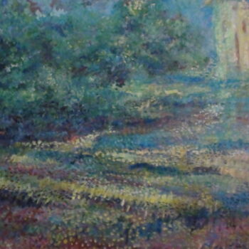 Painting titled "Un été à La Campagne" by Josiane Zarka, Original Artwork, Oil