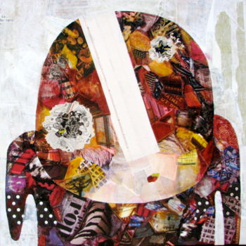 Painting titled "****" by Josiane Coste Coulondre, Original Artwork, Collages