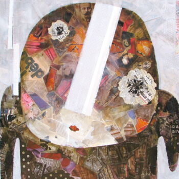 Collages titled "******" by Josiane Coste Coulondre, Original Artwork, Collages