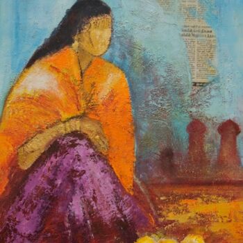 Peinture intitulée "Jaipur" par Josie Albertus, Œuvre d'art originale