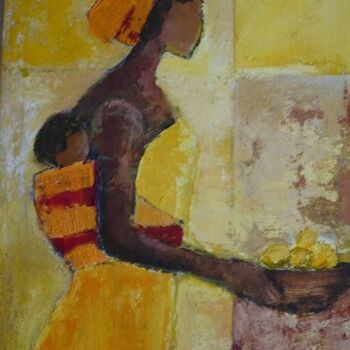 Painting titled "Africa" by Josie Albertus, Original Artwork