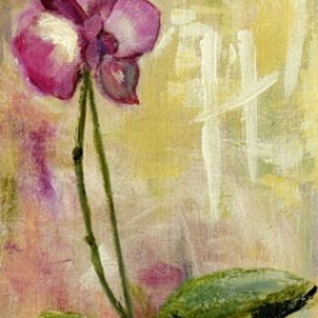 Painting titled "L'orchidée" by Josie Albertus, Original Artwork