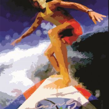 Artes digitais intitulada "surfista 1" por Josil, Obras de arte originais