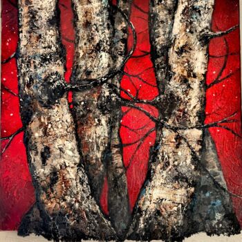 Картина под названием "Embrasement" - Joss Blanchard, Подлинное произведение искусства, Акрил Установлен на Деревянная рама…