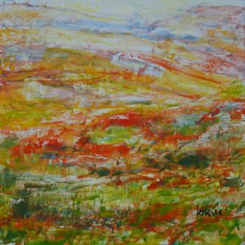 Painting titled "Paysage Abstraction…" by Patrick Jossier, Original Artwork, Acrylic
