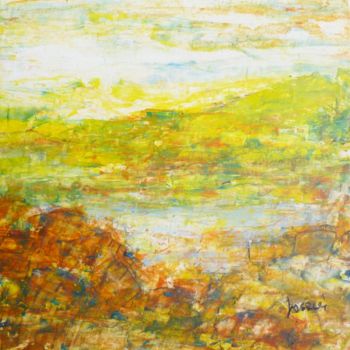 Peinture intitulée "paysage abstraction" par Patrick Jossier, Œuvre d'art originale, Acrylique