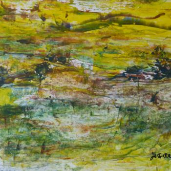 Malerei mit dem Titel "paysage  abstractio…" von Patrick Jossier, Original-Kunstwerk, Acryl