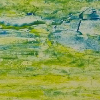 「paysage abstraction…」というタイトルの絵画 Patrick Jossierによって, オリジナルのアートワーク, アクリル