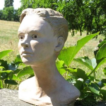 Sculpture intitulée "Première étude" par Joss'M, Œuvre d'art originale, Terre cuite