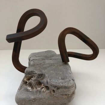 Sculpture titled "Sustraiak 8" by Josu Goenaga, Original Artwork, Metals
