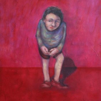 Peinture intitulée "Que rojo" par Joshua, Œuvre d'art originale, Huile