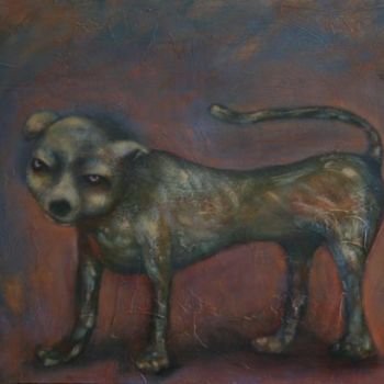 Картина под названием "El perro" - Joshua, Подлинное произведение искусства