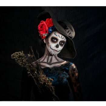 「catrina sombrero」というタイトルの写真撮影 Josué Lagoによって, オリジナルのアートワーク