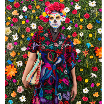 Fotografía titulada "catrina flores" por Josué Lago, Obra de arte original