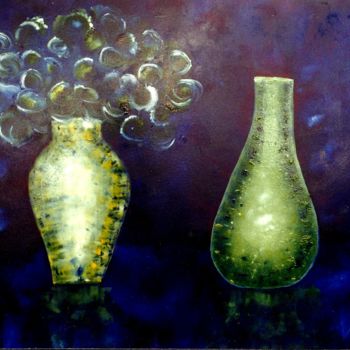 Pintura intitulada "Vasos com Rosas / V…" por Joswilton Lima, Obras de arte originais, Outro