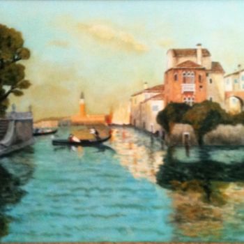 Malarstwo zatytułowany „Venise (A. Bouvard)” autorstwa Josy Chatain, Oryginalna praca