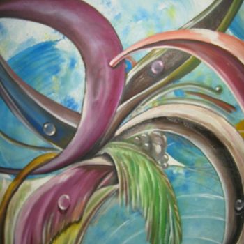 Pintura intitulada "Coqueiros" por Jota Vieira, Obras de arte originais