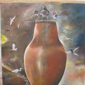 Pintura intitulada "Gota d'água" por Jota Vieira, Obras de arte originais