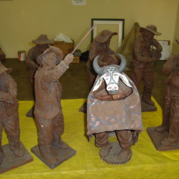 Sculpture titled "Bumba meu Boi" by Jota Vieira, Original Artwork, Other