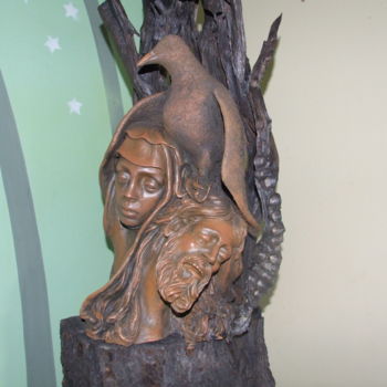 Escultura intitulada "Proteção Divina" por Jota Vieira, Obras de arte originais, Outro
