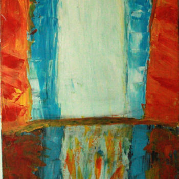 Pittura intitolato "geyser d'ame" da Pi, Opera d'arte originale, Acrilico
