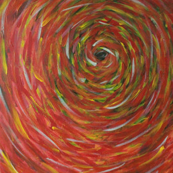 Schilderij getiteld "soulstorm" door Pi, Origineel Kunstwerk, Acryl