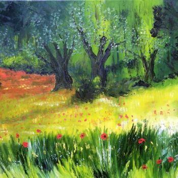 Peinture intitulée "Provence.jpg" par Bernard Jouan, Œuvre d'art originale, Huile