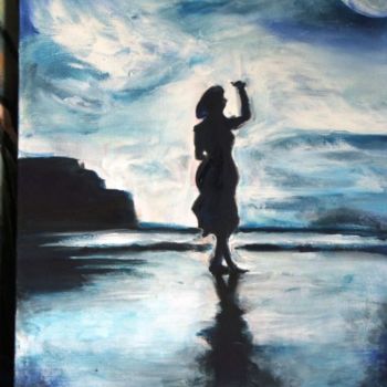 Painting titled "alone" by Stephane Joukoff, Original Artwork