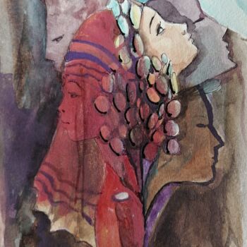Painting titled "Liberté" by Joumana Hakim Fayed, Original Artwork, Acrylic