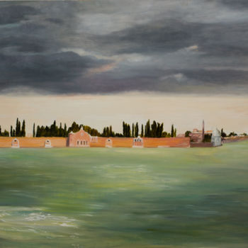 Painting titled "Venise, l'île des m…" by Isabelle Jourdain, Original Artwork