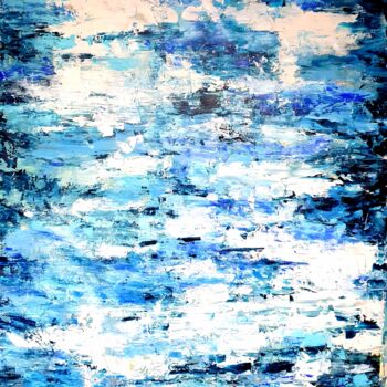 Peinture intitulée "Blue World" par Jovanart, Œuvre d'art originale, Acrylique