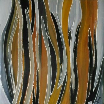 Painting titled "abstrait 2017 6" by Viviane Joanchicoy Jovi, Original Artwork, Acrylic