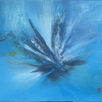 Painting titled "Envol" by Viviane Joanchicoy Jovi, Original Artwork, Oil