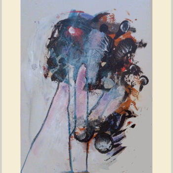 Peinture intitulée "Abstract Composition" par Danijela Jovic, Œuvre d'art originale, Acrylique