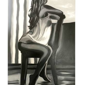 Pintura titulada "La femme d'un autre" por Joxa Vi', Obra de arte original, Oleo Montado en Bastidor de camilla de madera