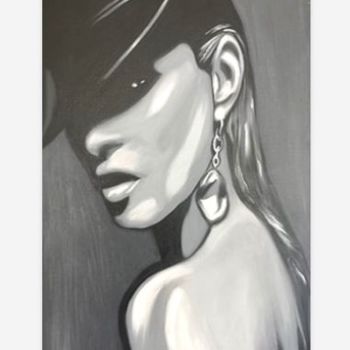 Painting titled "Isabella" by Joxa Vi', Original Artwork, Oil Mounted on Wood Stretcher frame