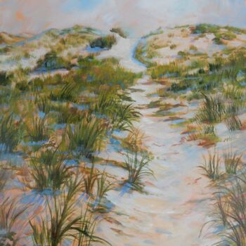 Painting titled "Dune Trace" by Joy Parks Coats, Original Artwork, Acrylic