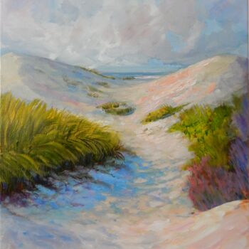 Schilderij getiteld "Dune Path" door Joy Parks Coats, Origineel Kunstwerk, Acryl