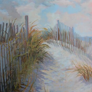 Pintura titulada "On the Dunes Again" por Joy Parks Coats, Obra de arte original, Acrílico Montado en Bastidor de camilla de…