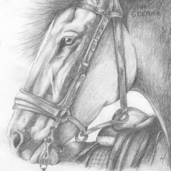 「Horse」というタイトルの描画 Joy Prillardによって, オリジナルのアートワーク, 鉛筆