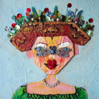 Peinture intitulée "la belle jardiniere" par Joyce Benveniste, Œuvre d'art originale