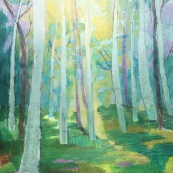 Dessin intitulée "The forest" par Joyce Van Den Engel, Œuvre d'art originale, Crayon