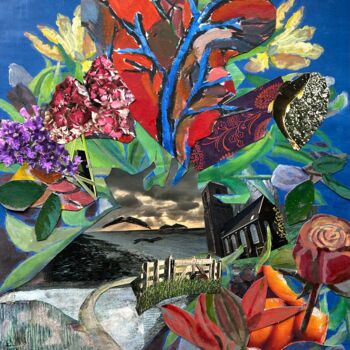 Collages titled "Soul of a plant" by Joyce Van Den Engel, Original Artwork, Collages