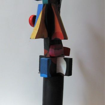 Sculpture intitulée "Retro-racing Picass…" par Joyce Owens, Œuvre d'art originale, Techniques mixtes