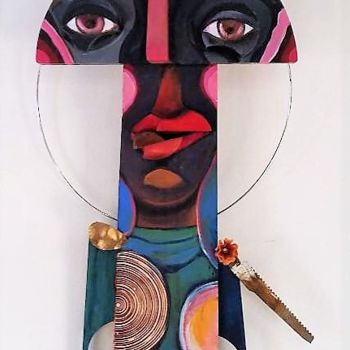 Sculpture titled "Hypnotized" by Joyce Owens, Original Artwork, Metals