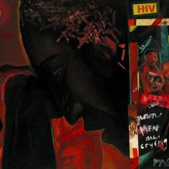 Картина под названием "Crying Deep" - Joyce Owens, Подлинное произведение искусства