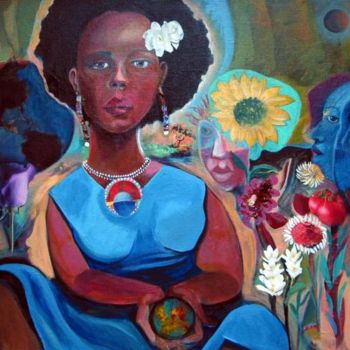 Peinture intitulée "Blues for the Good…" par Joyce Owens, Œuvre d'art originale