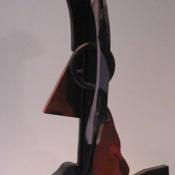 「Retro-racing Picass…」というタイトルの彫刻 Joyce Owensによって, オリジナルのアートワーク, ウッド