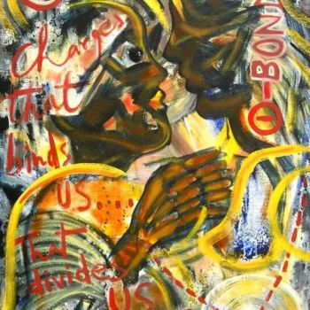 Malarstwo zatytułowany „chargeless bond” autorstwa Joy Mazumder, Oryginalna praca