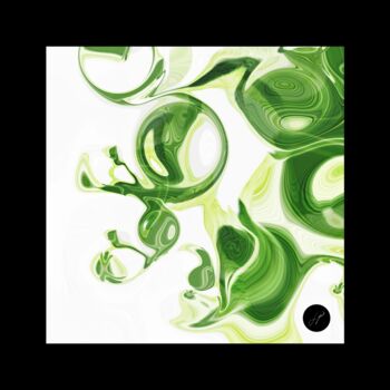 数字艺术 标题为“Overflow green” 由Jp Eugster, 原创艺术品, 三维建模